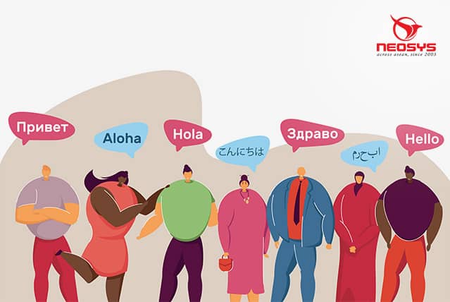 Image of an illustration of multilingualism